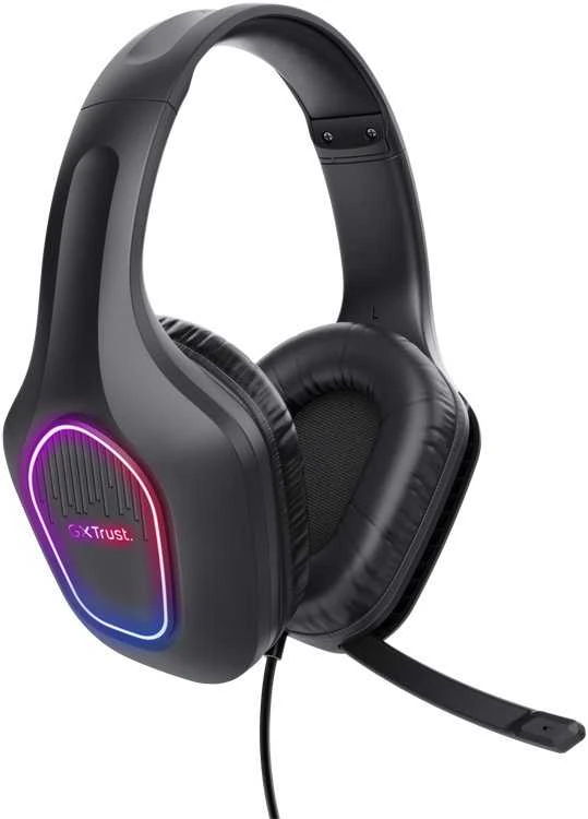 Trust GXT 416 Zirox LED Lengvos žaidimų ausinės (juodos)