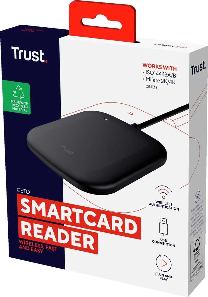 Kortelių skaitytuvas TRUST SMARTCARD 24736