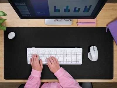 Trust podložka pod pelė XXL Benya, juoda