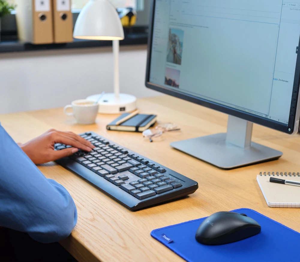 Klaviatūra ir pelė Kit Trust Primo Wireless Desktopset DE