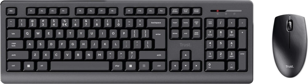Klaviatūra ir pelė Kit Trust Primo Wireless Desktopset DE