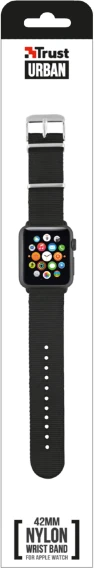 Icy Box Trust Urban Nylon Apple Watch Strap 42mm Juodas (20929)