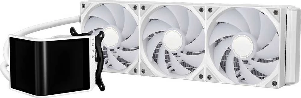 TRYX PANORAMA SE ARGB 360 All-in-One Liquid Cooler, 3D-AMOLED Ekranas – 360mm, baltos spalvos