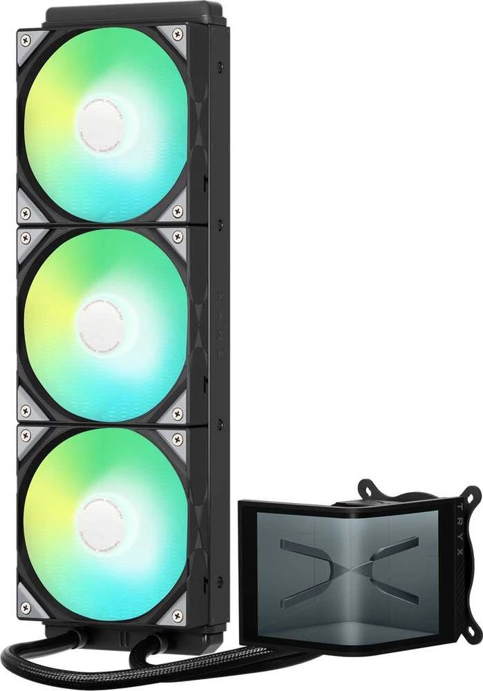TRYX PANORAMA SE ARGB 360 Complete Vanduo Cooling, 3D AMOLED Ekranas – 360mm, juodos spalvos