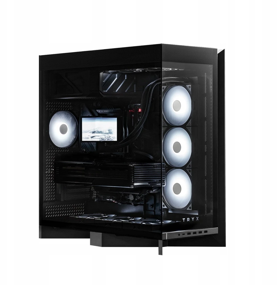 TRYX LUCA L70 Midi-Tower, Tempered Glass, ARGB – juodos spalvos