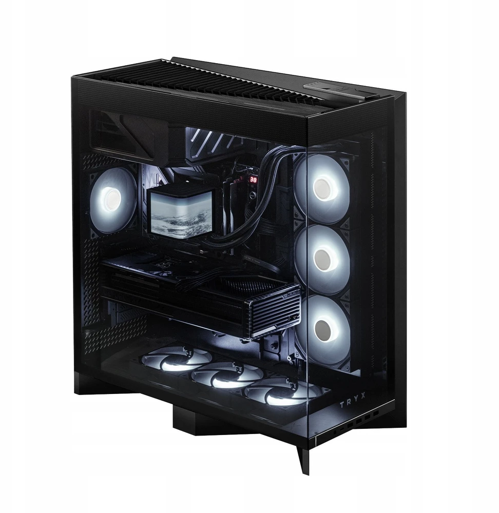 TRYX LUCA L70 Midi-Tower, Tempered Glass, ARGB – juodos spalvos