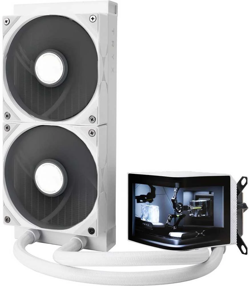 TRYX PANORAMA 240 All-in-One Liquid Cooling, 3D-AMOLED Ekranas – 240mm, baltos spalvos
