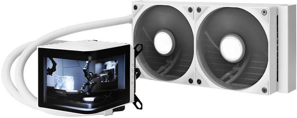 TRYX PANORAMA 240 All-in-One Liquid Cooling, 3D-AMOLED Ekranas – 240mm, baltos spalvos