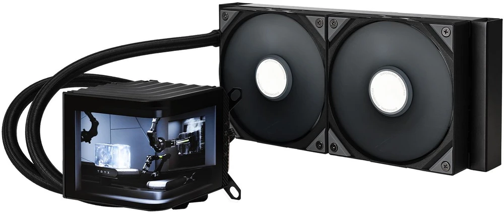 TRYX PANORAMA 280 All-in-One Liquid Cooling, 3D-AMOLED Ekranas – 240mm, juodos spalvos