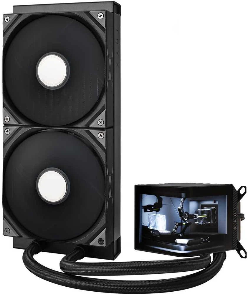 TRYX PANORAMA 280 All-in-One Liquid Cooling, 3D-AMOLED Ekranas – 280mm, juodos spalvos