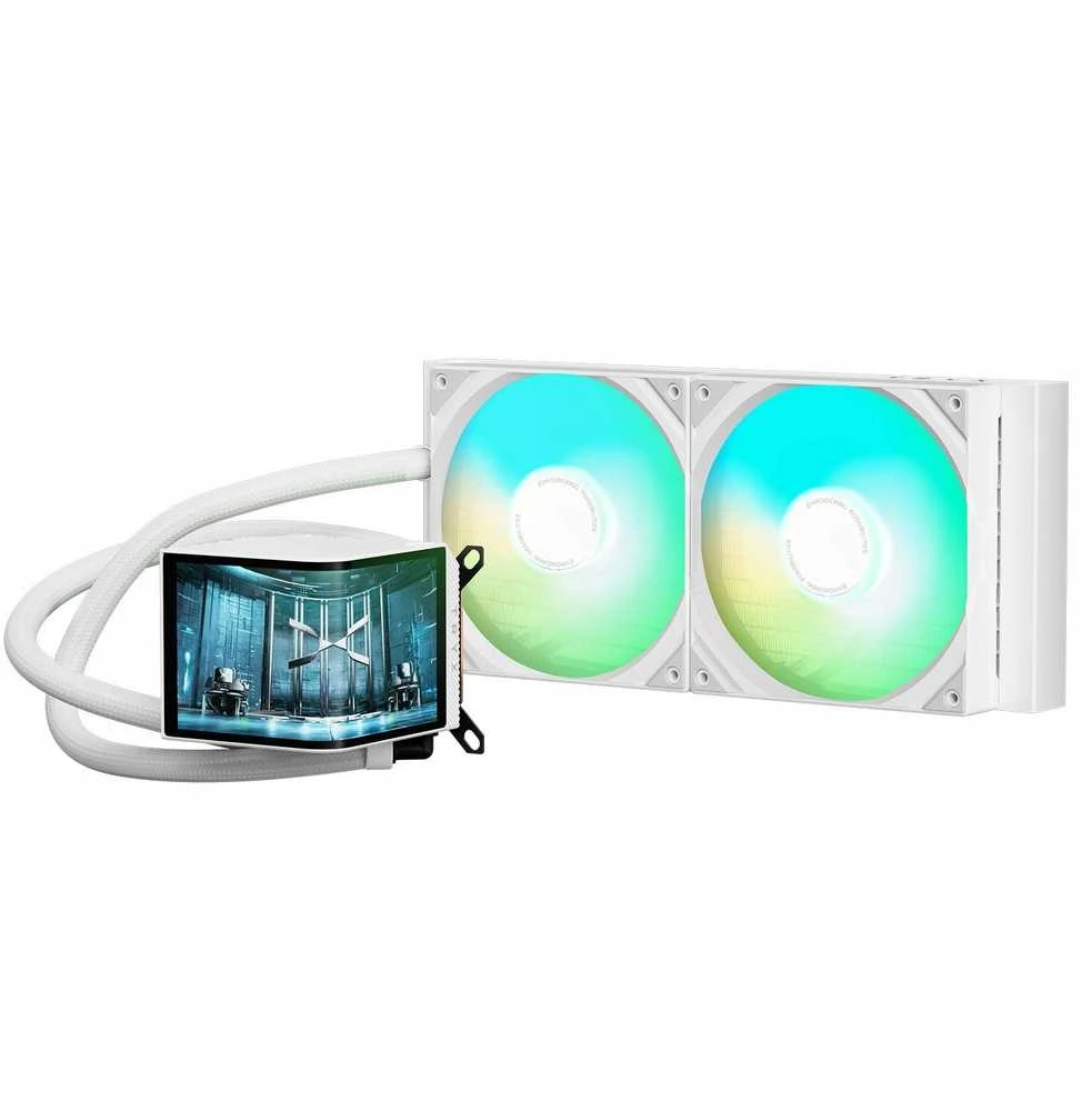 TRYX PANORAMA ARGB 280 All-in-One Liquid Cooling, 3D-AMOLED Ekranas – 280mm, baltos spalvos
