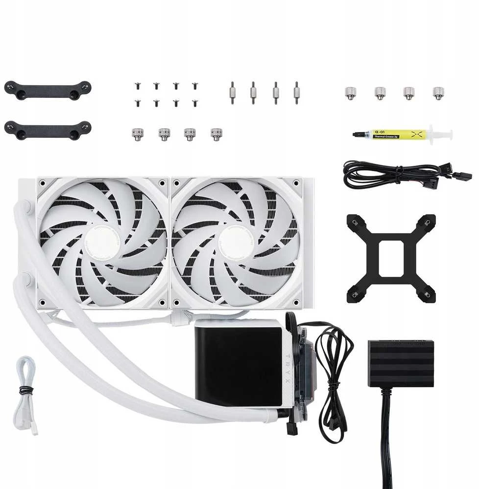 TRYX PANORAMA ARGB 280 All-in-One Liquid Cooling, 3D-AMOLED Ekranas – 280mm, baltos spalvos