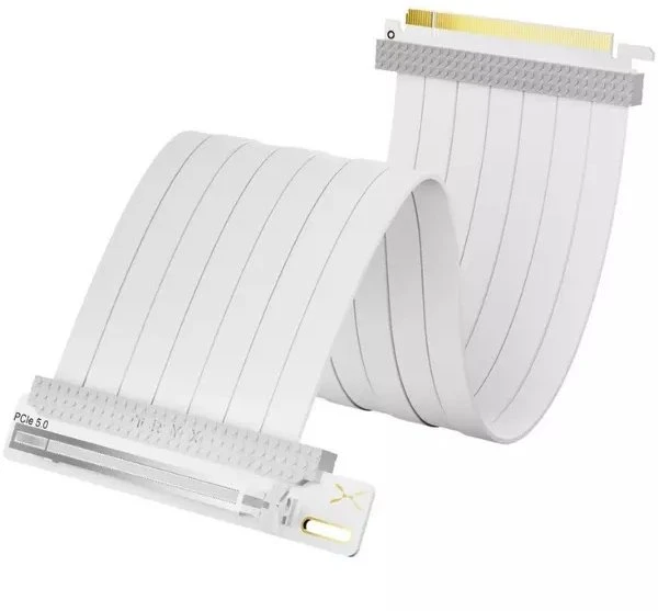 TRYX STRING PCIe 5.0 x16 Riser Kabelis, 200mm – baltas