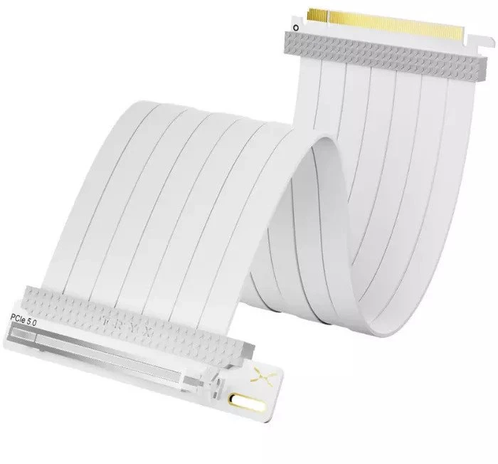 Vaizdo plokštė TRYX STRING PCIe 5.0 x16 Riser cabel, 300mm – Baltas
