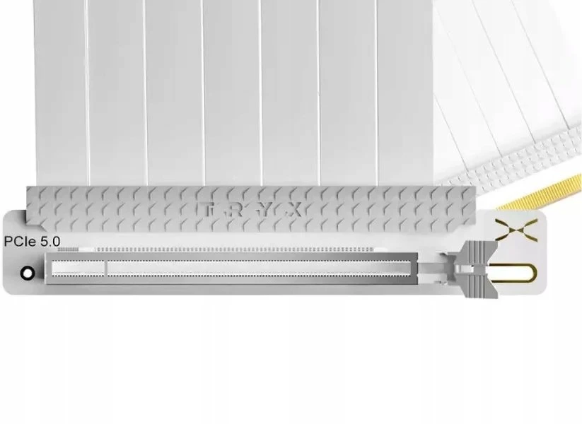 TRYX STRING PCIe 5.0 x16 Riser Kabelis, 200mm – baltas