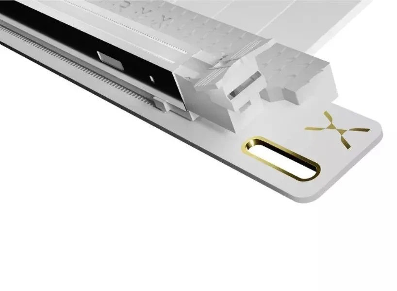 TRYX STRING PCIe 5.0 x16 Riser Kabelis, 200mm – baltas