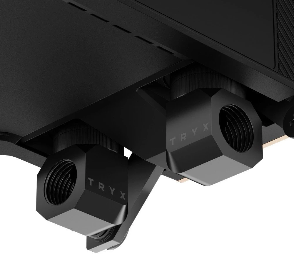 TRYX Panorama CPU Wasserblock, AMOLED-Ekranas, Intel- und AMD-Sockel – juodas