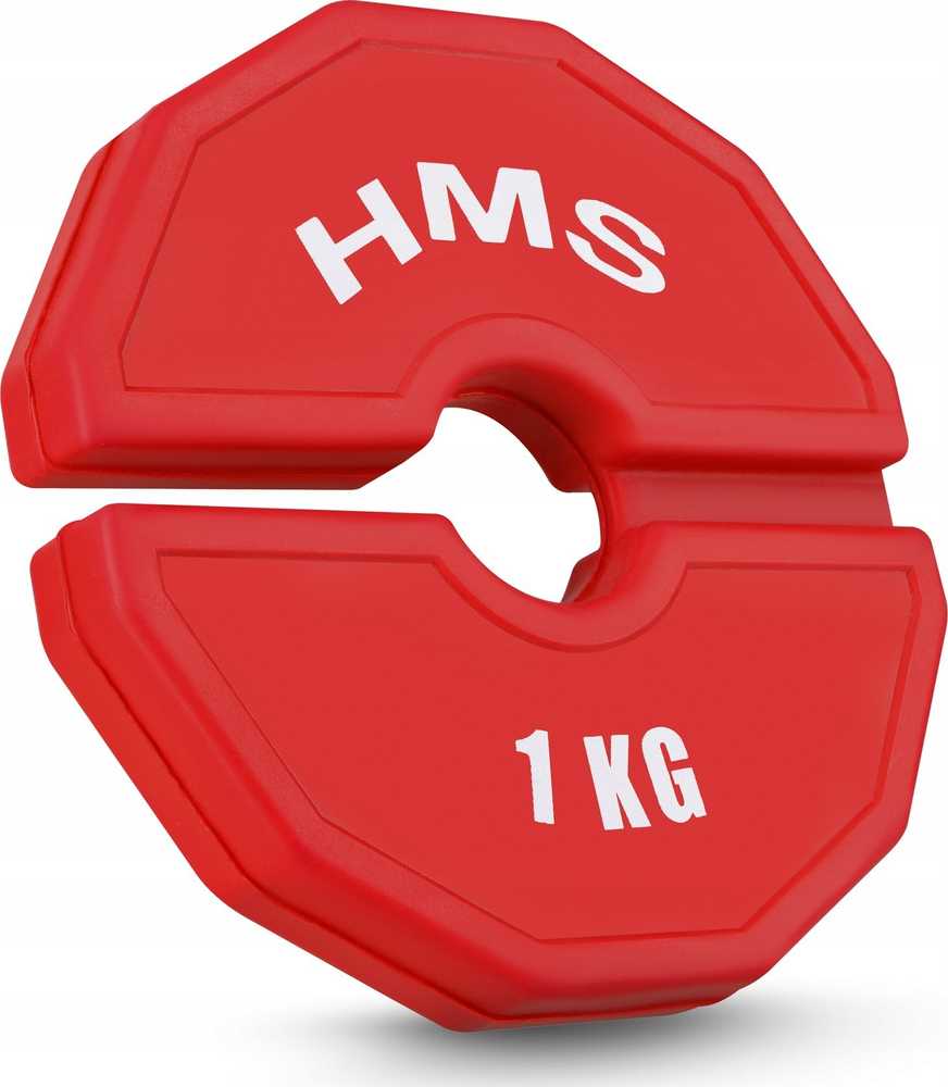 HMS TSN100 lėkštė treniruočių su svoriais ir fitneso įrangai, tipas antdėklas 2 x 1kg HMS