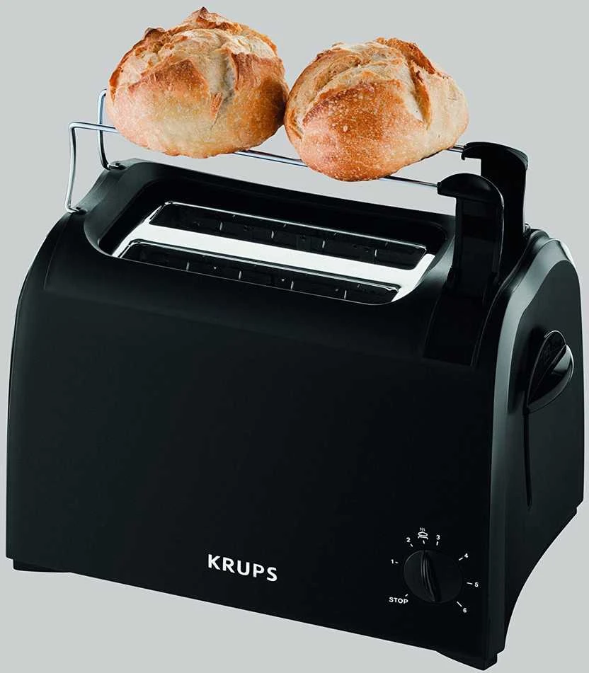 Krups ProAroma skrudintuvas 2 griežinėliai Juoda 700 W