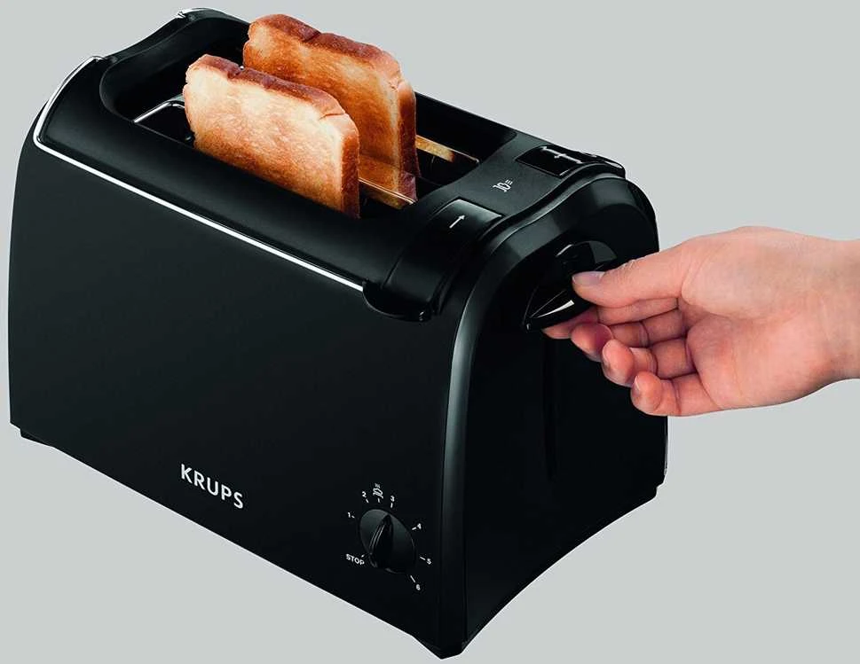 Krups ProAroma skrudintuvas 2 griežinėliai Juoda 700 W