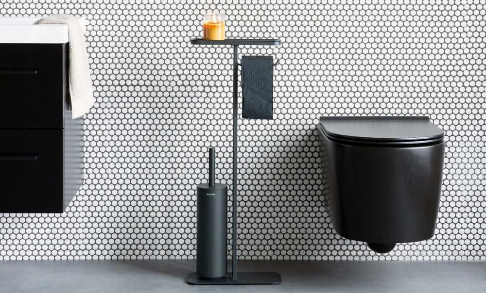 Brabantia tualetes piederumu statīvs MindSet, mineral infinite pilkas