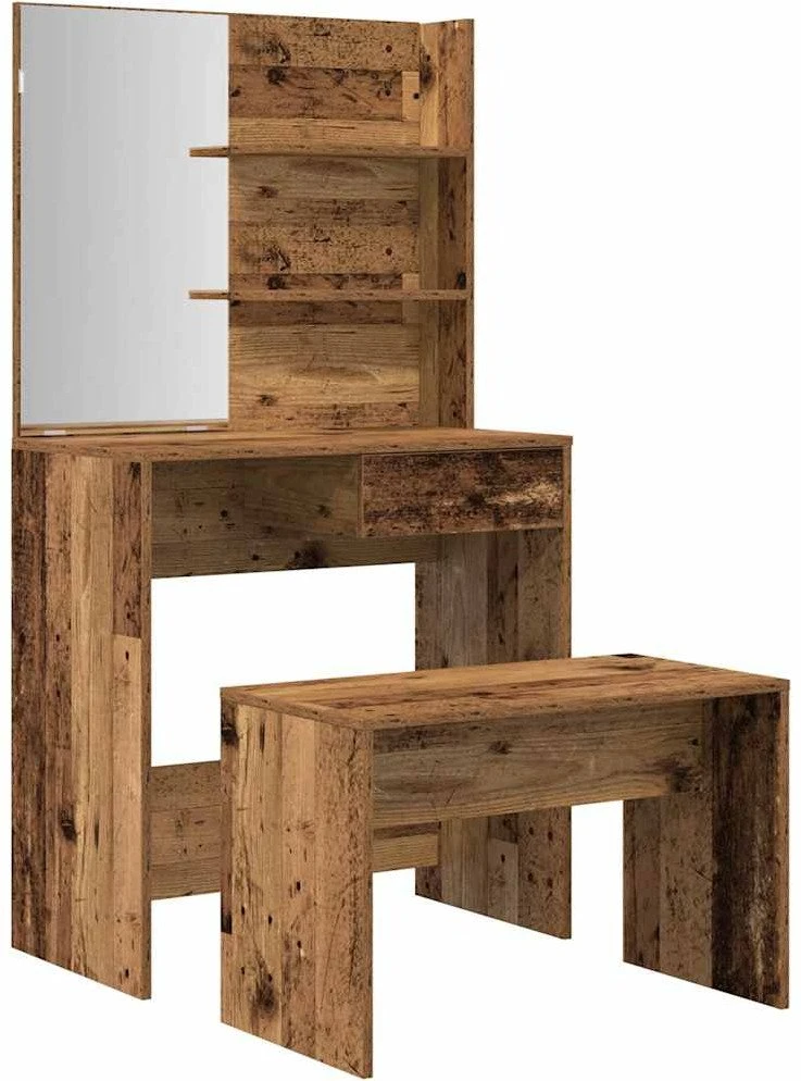 tualetinio staliuko komplektas Old Wood Engineered Wood