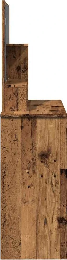 tualetinis staliukas su veidrodžiu, senas medis 86,5x35x136 cm