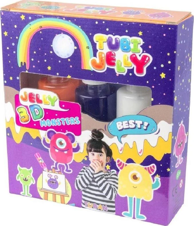 Tuban 3 spalvų Tubi Jelly rinkinys - Monstrai ( TU3318 )