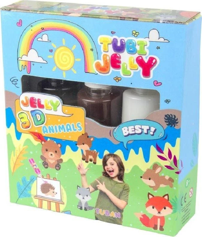 Tuban 3 spalvų Tubi Jelly rinkinys - Gyvūnai ( TU3320 )