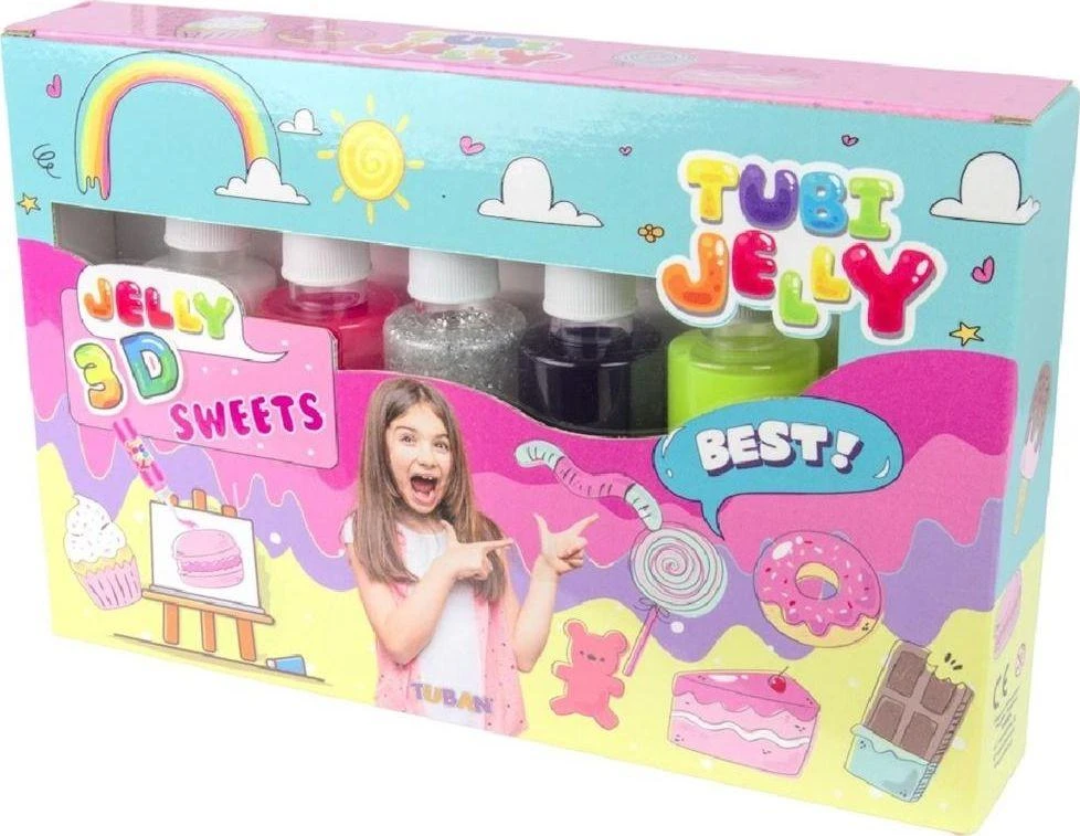 Tuban 6 spalvų Tubi Jelly rinkinys - Saldainiai ( TU3323 )