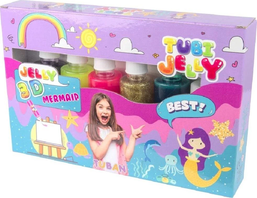 Tuban 6 spalvų Tubi Jelly rinkinys - Undinė ( TU3322 )