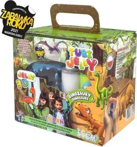 Tuban 6 spalvų Tubi Jelly rinkinys su nedideliu akvariumu - Dinozaurai ( TU3338 )