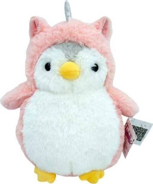 Maskotka Rožinis Romek pingvino pliušinis žaislas 20 cm