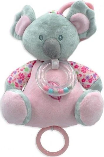 Tulilo pliušinė koala su barškučiu ir žiedu