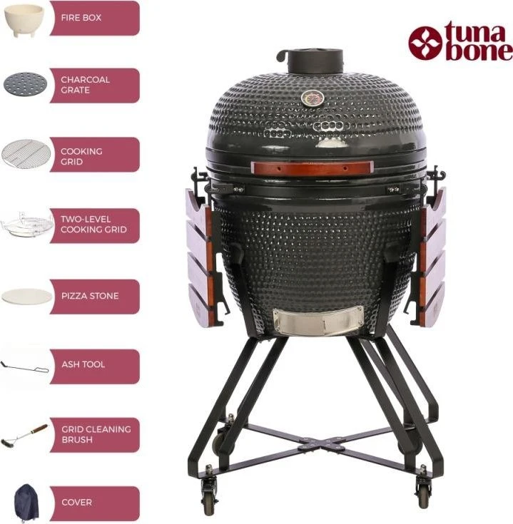 TunaBone Kamado Pro kepsninė 24", L dydis, tamsiai pilka