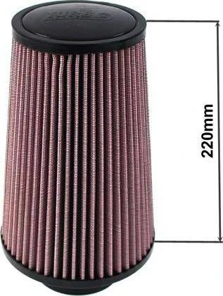 TurboWorks TURBORKS H: 220mm OTW: 80-89mm Violetinis kūginis filtras