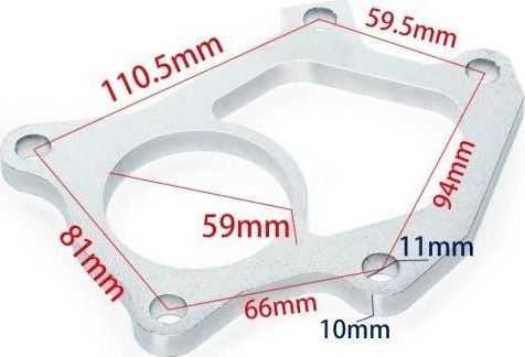 TurboWorks Flansza lietøbris SUBARU STI Twin Scroll VF36 VF37