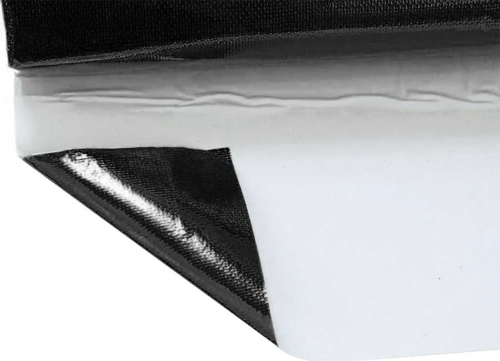 TurboWorks lipnus terminis kilimėlis 0,2 mm 30 cm x 30 cm juodas