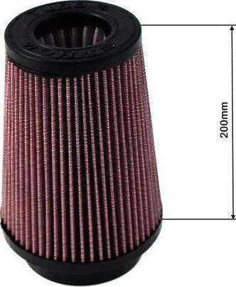 TurboWorks_F TURBORKS H: 200mm OTW: 101mm Violetinis kūginis filtras