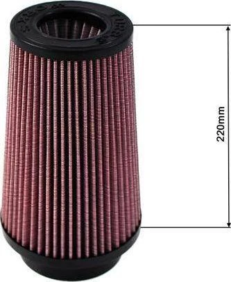 TurboWorks_F TURBORKS H: 220mm OTW: 101mm Violetinis kūginis filtras