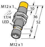 TURCK Indukcijos jutiklis M12 Sn = 8mm 10- 30V DC PNP 1Z M12 NI8- M12- AP6X- H1141 (4611310)