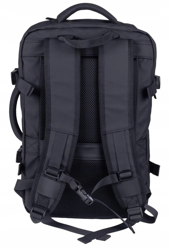 Turistinė kuprinė 4kom.pl Kuprinė DONAU TRAVEL Prague, 17'', 32l, USB + kabelis, juoda
