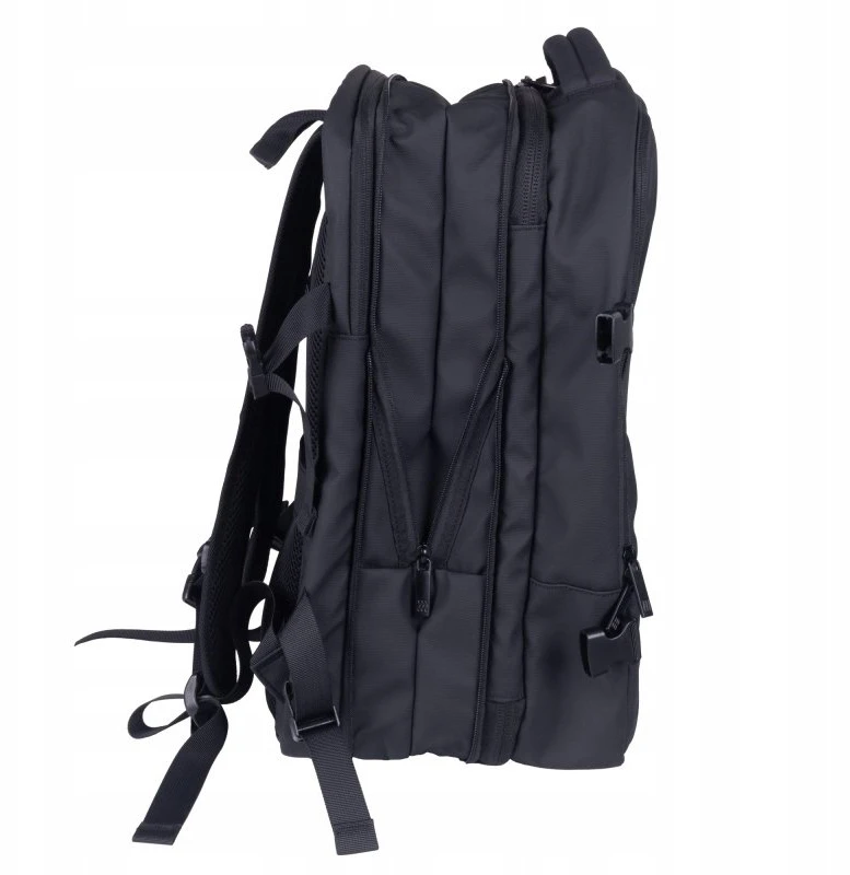 Turistinė kuprinė 4kom.pl Kuprinė DONAU TRAVEL Prague, 17'', 32l, USB + kabelis, juoda