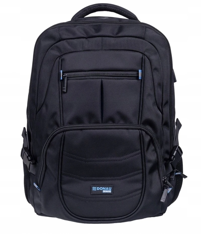 Turistinė kuprinė Akasa Kuprinė DONAU TRAVEL Amsterdam, 17'', 35l, USB + kabelis USB-C, juoda