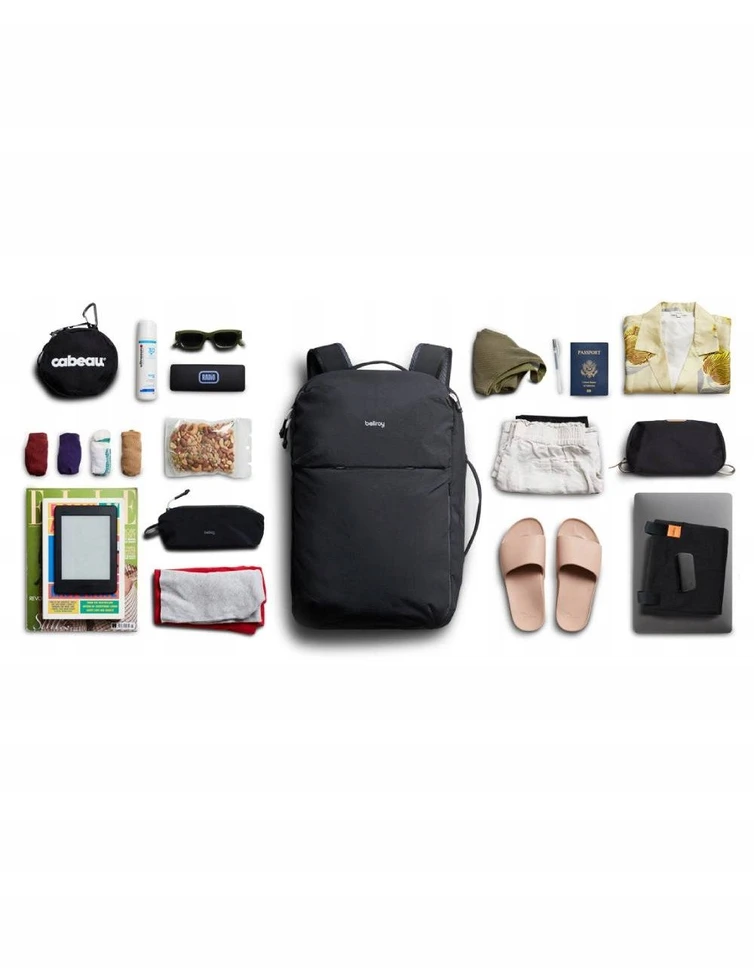 Bellroy Lite Travel Pack - plecak kelioninis 30L su kieszenią na laptop (juodas)