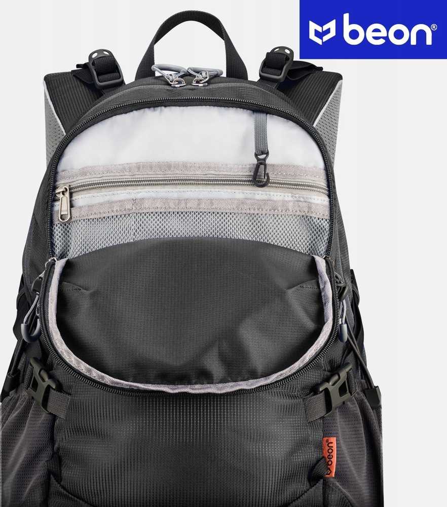 Beon KALNŲ ŽYGIŲ KUPRINĖ 30L VYRŲ MOTERIŠKA STIPRI JUODA