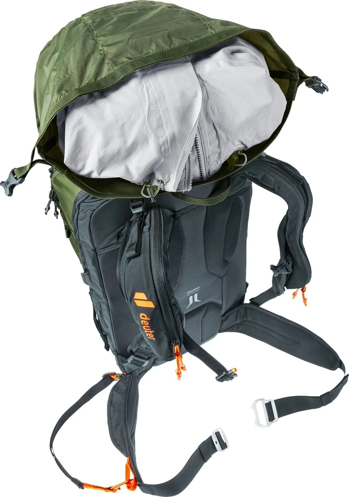 Turistinė kuprinė Deuter Alproof Tour 38 l + 5 l Khaki-Juodas