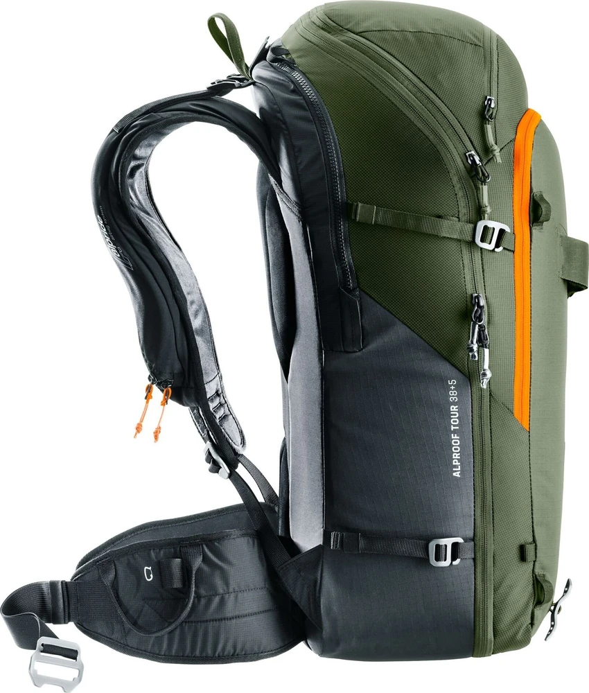 Turistinė kuprinė Deuter Alproof Tour 38 l + 5 l Khaki-Juodas