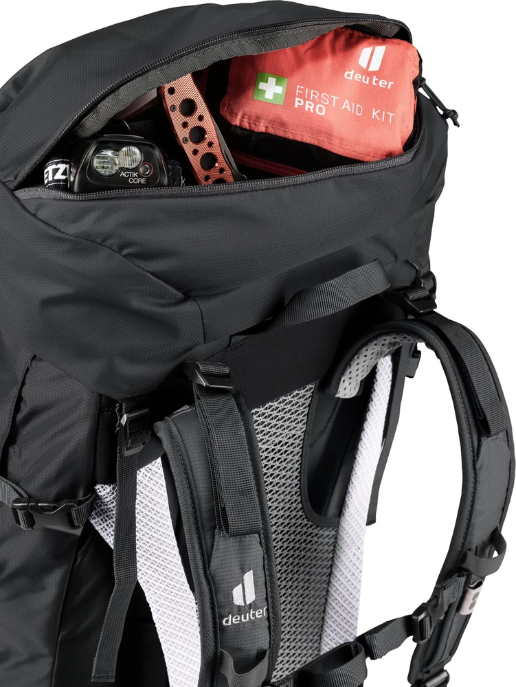 Turistinė kuprinė Deuter Futura Air Trek 45 +10 SL - Juoda