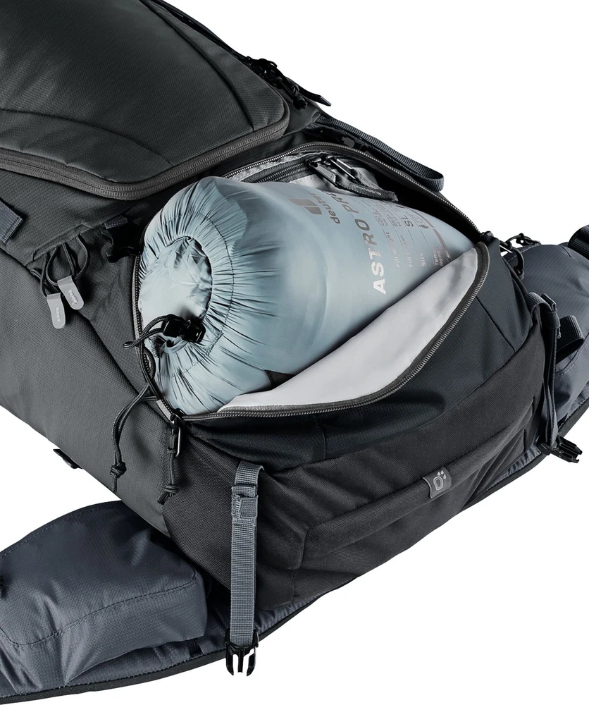 Turistinė kuprinė Deuter Futura Air Trek 45 +10 SL - Juoda